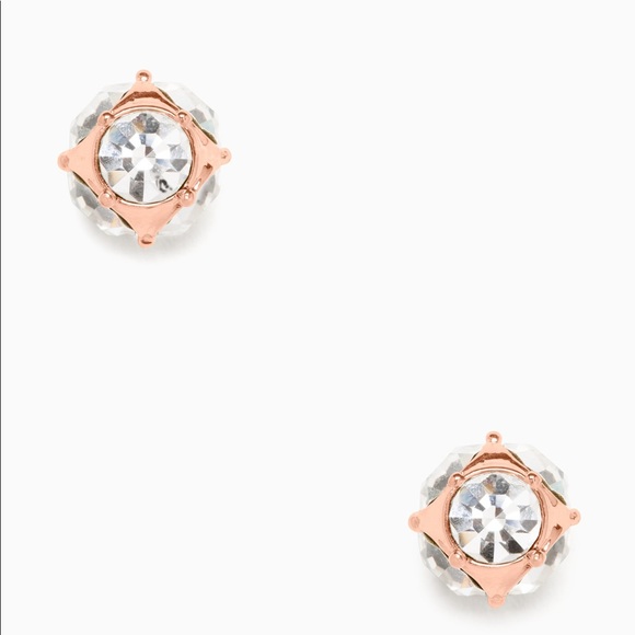 kate spade Jewelry - Kate Spade Rose Gold Lady Marmalade Earrings